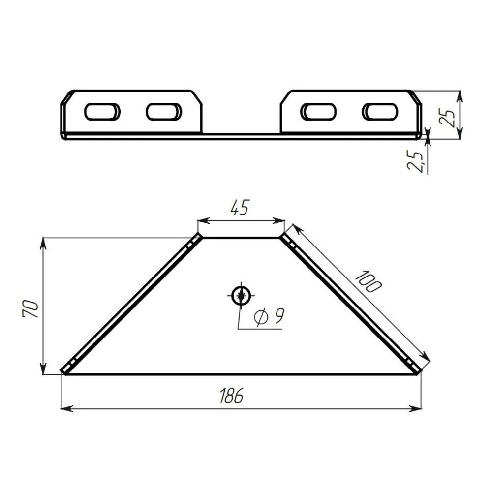 Technical drawing – Corner frame tie