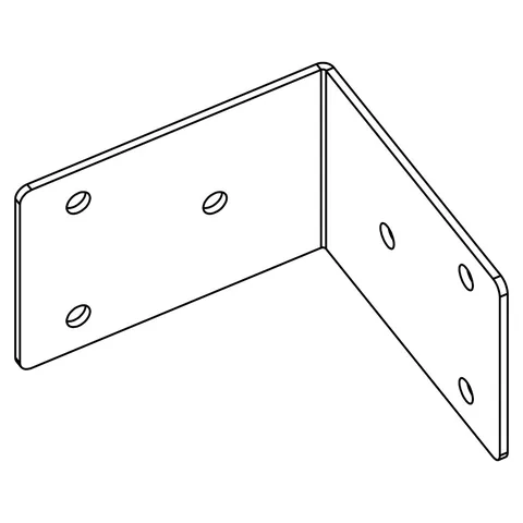 Bed corner bracket, 55 × 80 × 80