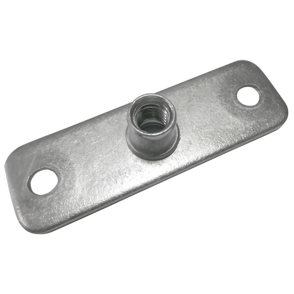 Mounting plate with threaded insert, 2-hole