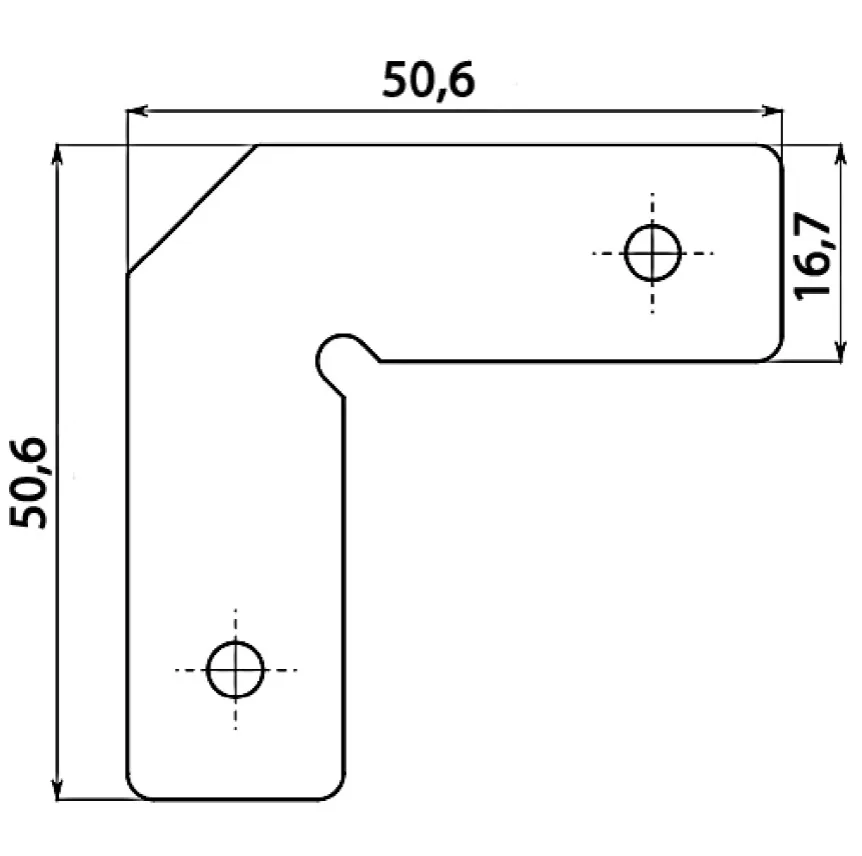 Technical drawing – Frame-profile corner angle