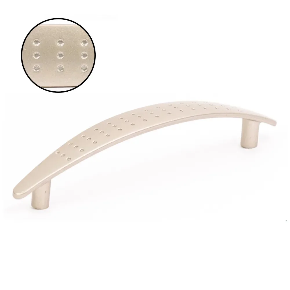 Plastic furniture handle, 128 mm centres