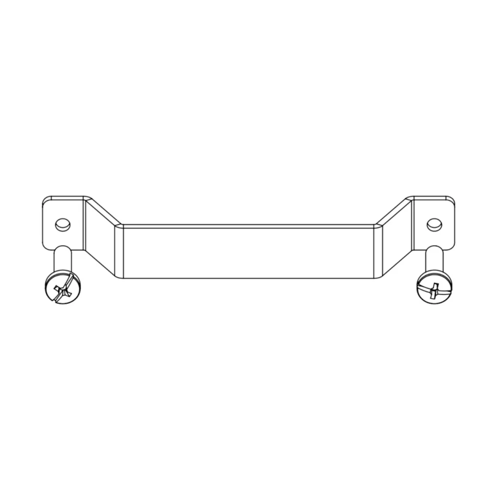 Rysunek techniczny – Uchwyt meblowy metalowy, rozstaw 128 mm