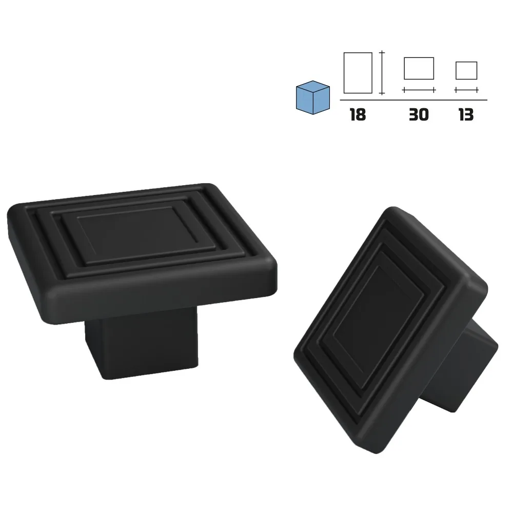 Metal furniture knob