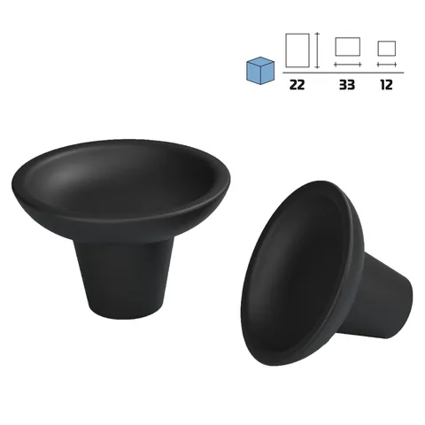Metal furniture knob