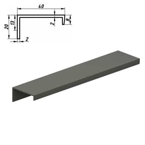Plastic profile handle