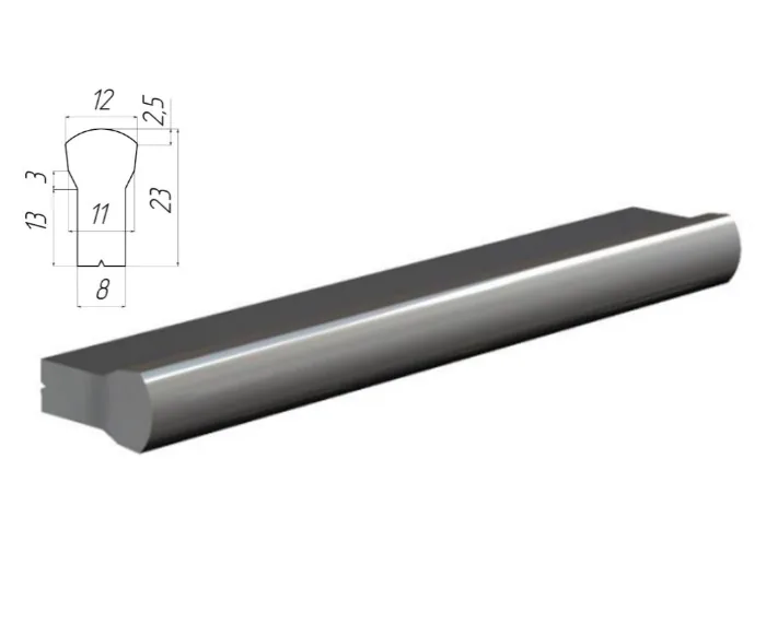 Plastic profile handle
