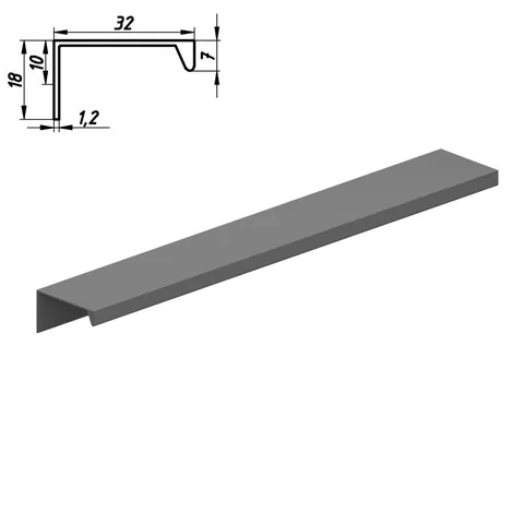 Aluminium profile handle