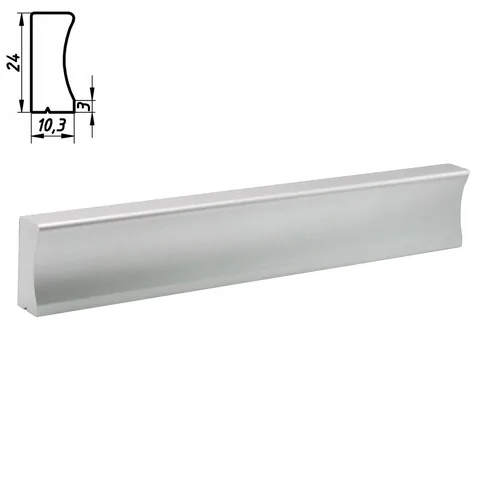 Plastic profile handle