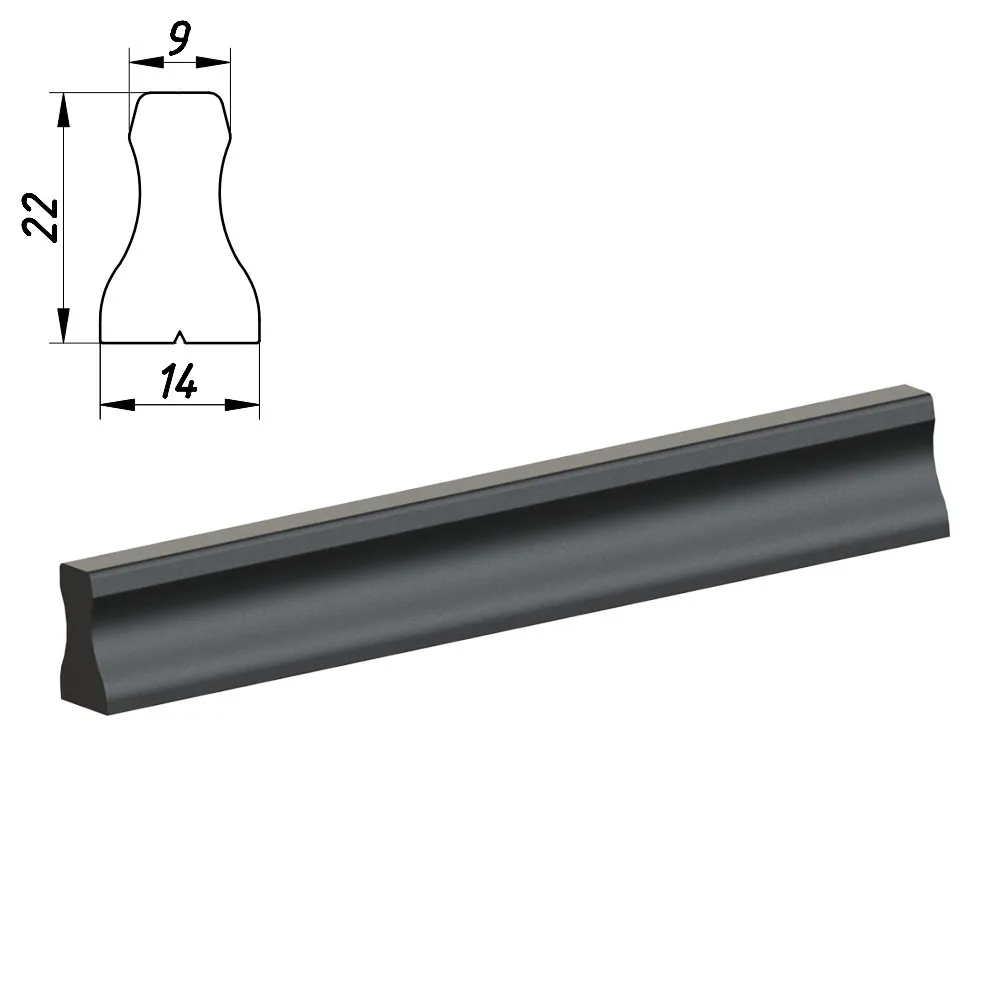 Plastic profile handle