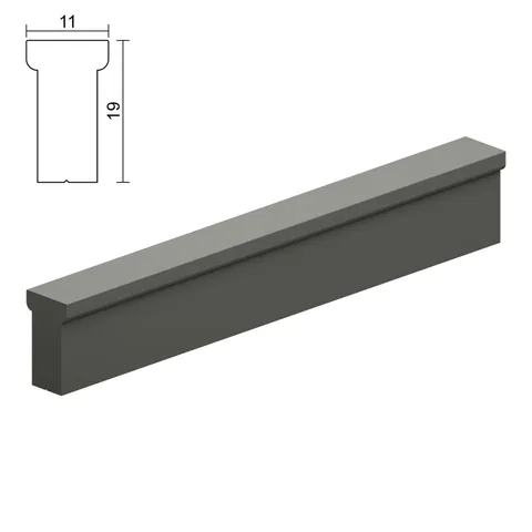 Plastic profile handle