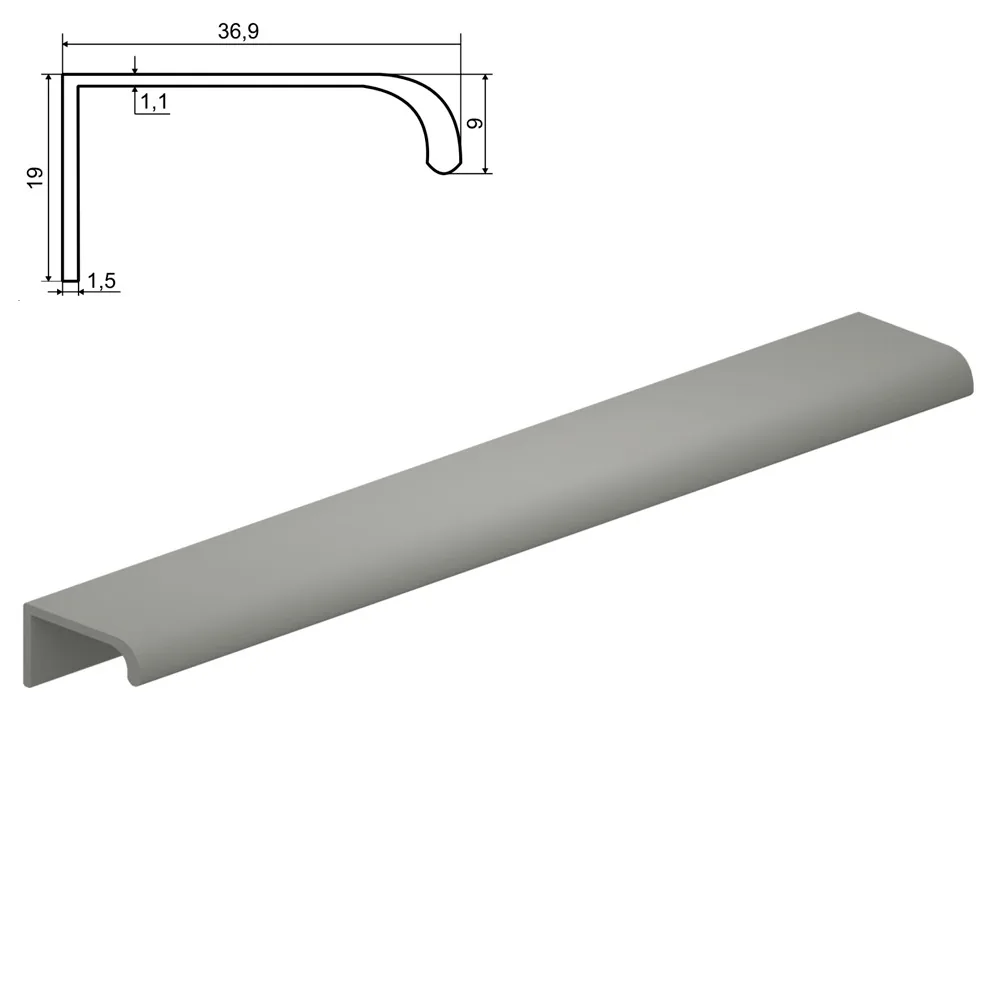 Aluminium profile handle