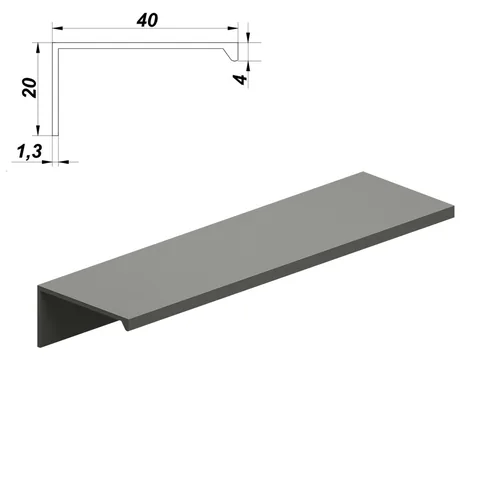 Aluminium profile handle