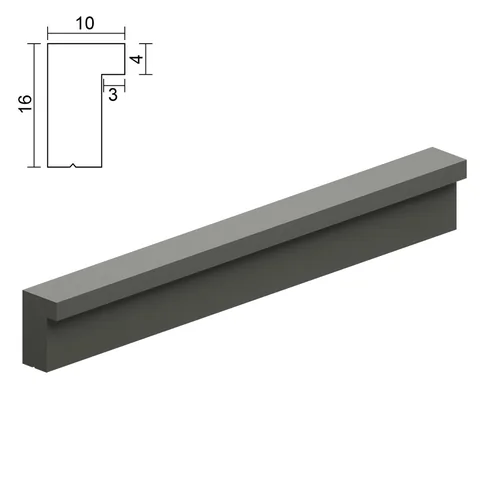 Plastic profile handle