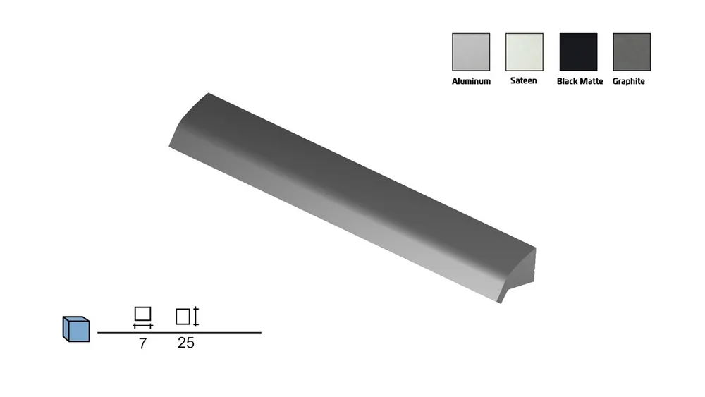 Plastic profile handle