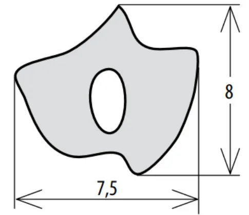 Technical drawing – Silicone seal