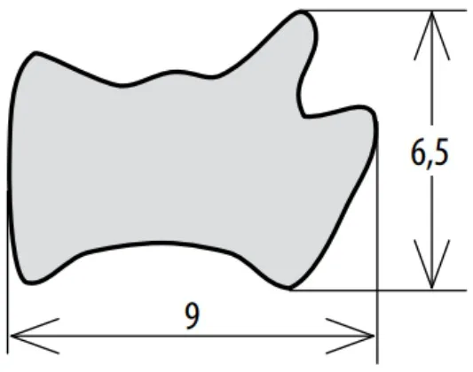Technical drawing – Silicone seal