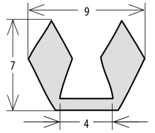 Technical drawing – Silicone seal
