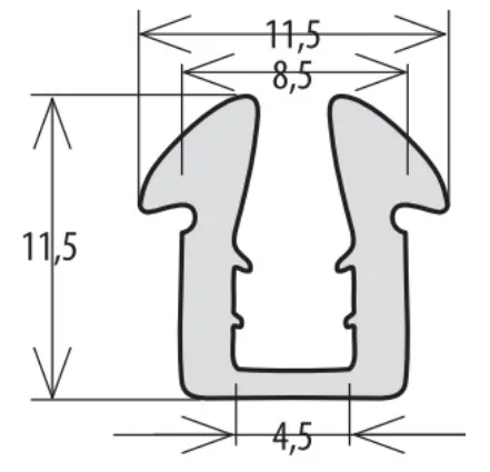 Technical drawing – Silicone seal