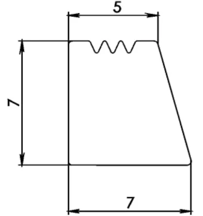 Technical drawing – Silicone seal