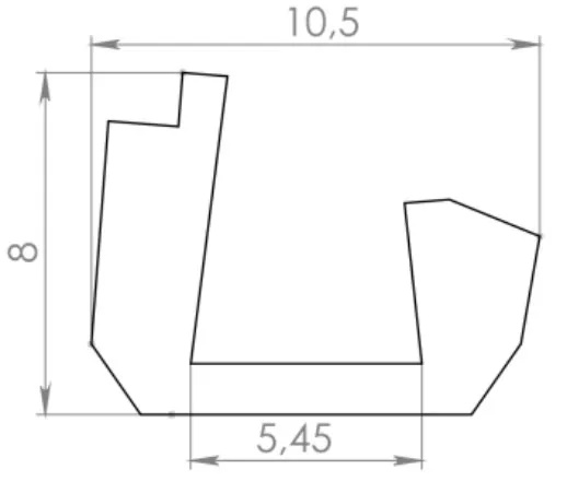Technical drawing – Silicone seal