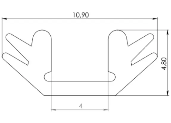 Technical drawing – Silicone seal