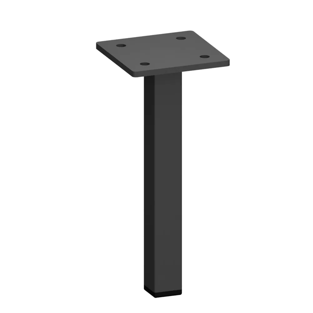 Metal furniture leg, 15 × 15 profile