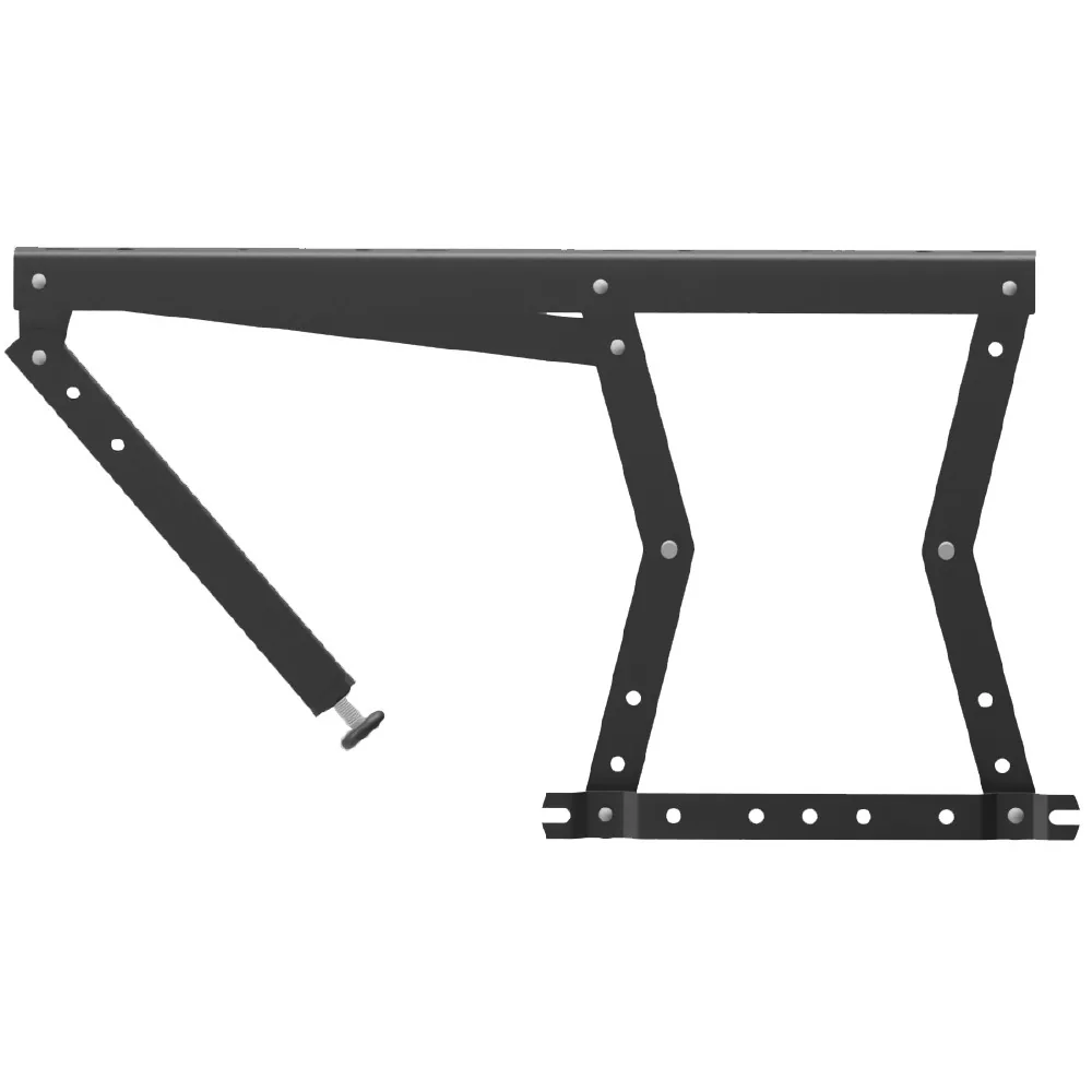 Mechanizm transformacji sofy z odchylaną nóżką do tyłu